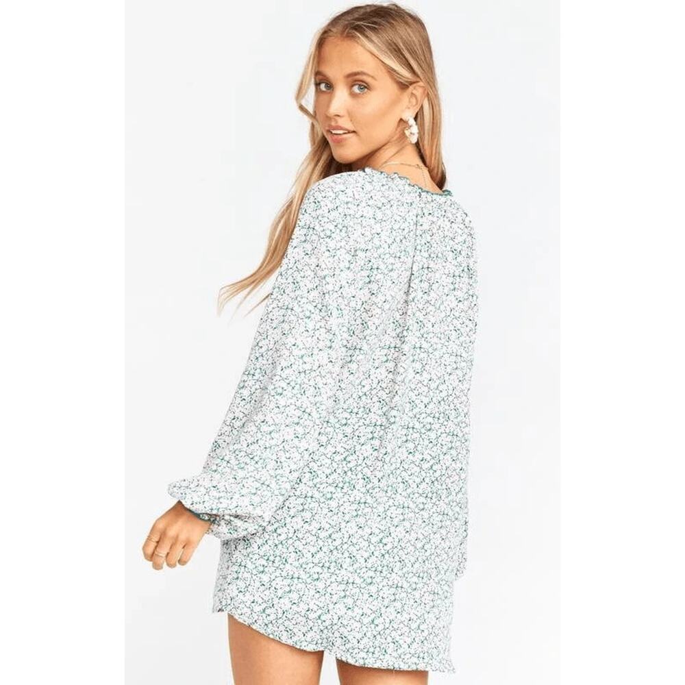 Show Me Your Mumu Charlene Peony Please Tunic Top Blouse Pink Green Floral Small - Picture 2 of 10